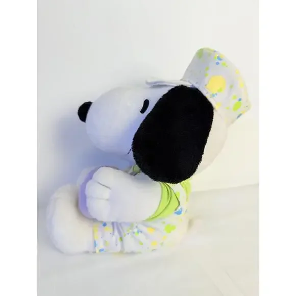 Hallmark Snoopy White Easter Themed Cap Painted Egg Collectible Plush Toy - Picture 5 of 12